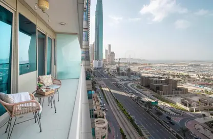 شقة - غرفة نوم - 2 حمامات للايجار في أوشن هايتس - دبي مارينا - دبي