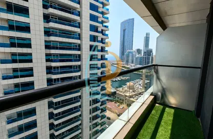 Apartment - Studio - 1 Bathroom for rent in Escan Tower - Dubai Marina - Dubai