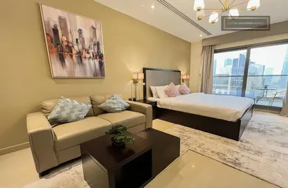 Apartment - Studio - 1 Bathroom for rent in Elite Downtown Residence - Downtown Dubai - Dubai