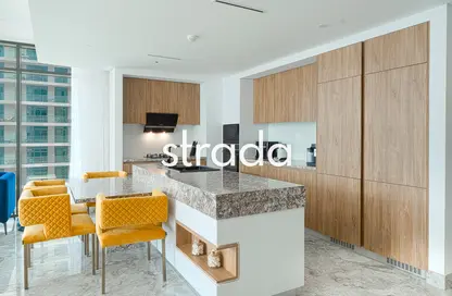 Apartment - 3 Bedrooms - 3 Bathrooms for sale in Marina Vista - EMAAR Beachfront - Dubai Harbour - Dubai