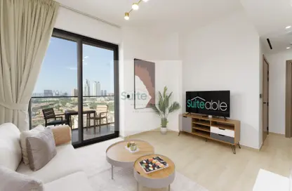 Living Room image for: Apartment - 1 Bedroom - 1 Bathroom for rent in Binghatti Nova - Jumeirah Village Circle - Dubai, Image 1