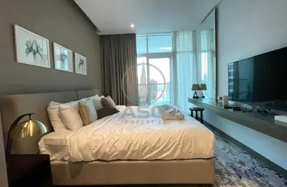 Apartment - Studio - 1 Bathroom for rent in Damac Maison Prive A - Damac Maison Prive - Business Bay - Dubai