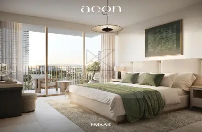 Room / Bedroom image for: Apartment - 1 Bedroom - 2 Bathrooms for sale in Aeon - Dubai Creek Harbour (The Lagoons) - Dubai, Image 1