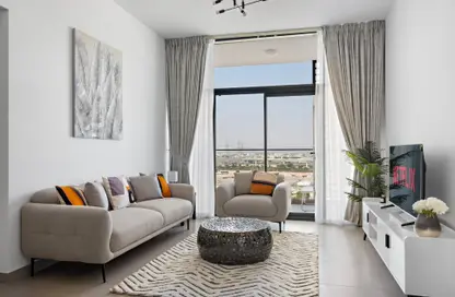 Living Room image for: Apartment - 1 Bedroom - 1 Bathroom for rent in Prive Residence - Dubai Hills Estate - Dubai, Image 1