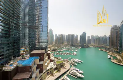 Water View image for: Apartment - 2 Bedrooms - 3 Bathrooms for rent in Damac Heights - Dubai Marina - Dubai, Image 1