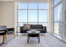 Living Room image for: Apartment - 1 bedroom - 2 bathrooms for rent in Duja Tower - Sheikh Zayed Road - Dubai, Image 1