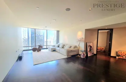Living Room image for: Apartment - 1 Bedroom - 2 Bathrooms for sale in Burj Khalifa - Burj Khalifa Area - Downtown Dubai - Dubai, Image 1