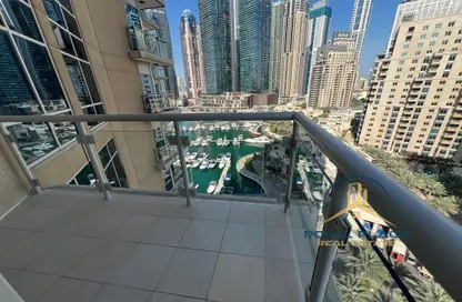 Balcony image for: Apartment - 2 Bedrooms - 2 Bathrooms for rent in Al Habtoor Tower - Dubai Marina - Dubai, Image 1
