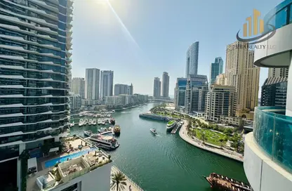 شقة - غرفة نوم - 2 حمامات للايجار في اورا مارينا - دبي مارينا - دبي