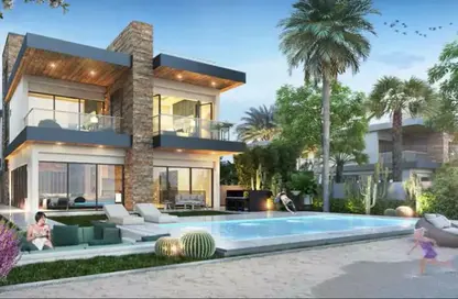 Townhouse - 4 Bedrooms - 4 Bathrooms for sale in Costa Brava 2 - Costa Brava at DAMAC Lagoons - Damac Lagoons - Dubai