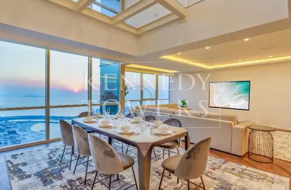 Apartment - 4 Bedrooms - 4 Bathrooms for rent in Al Fattan Marine Towers - Jumeirah Beach Residence - Dubai