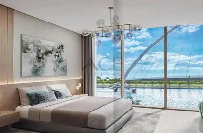 Room / Bedroom image for: Apartment - 1 Bedroom - 2 Bathrooms for sale in Canal Front Residence 2 - Canal Front Residences - Al Wasl - Dubai, Image 1