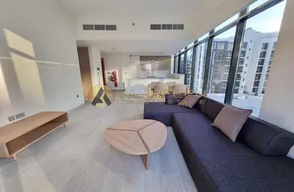Living Room image for: Apartment - 1 Bedroom - 1 Bathroom for rent in AZIZI Riviera 17 - Meydan One - Meydan - Dubai, Image 1