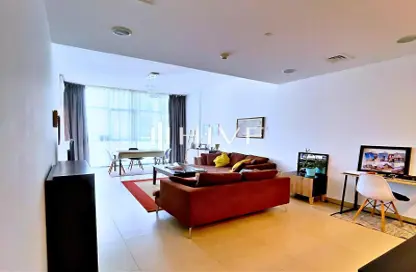 Living Room image for: Apartment - 1 Bedroom - 2 Bathrooms for sale in Dubai Wharf Tower 2 - Culture Village - Dubai, Image 1