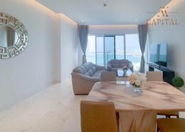 Living / Dining Room image for: Apartment - 2 bedrooms - 3 bathrooms for rent in 1 JBR - Jumeirah Beach Residence - Dubai, Image 1