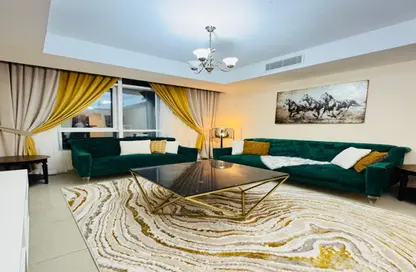Apartment - 1 Bedroom - 2 Bathrooms for rent in Beach Tower 2 - Al Khan Lagoon - Al Khan - Sharjah