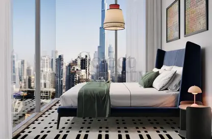 شقة - غرفة نوم - 1 حمام للبيع في بنينسولا ثري - بنينسولا - الخليج التجاري - دبي