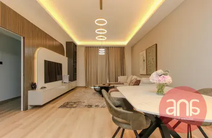 صورة لـ غرفة المعيشة / غرفة الطعام شقة - 2 غرف نوم - 3 حمامات للبيع في برج سولافا - دبي مارينا - دبي ، صورة رقم 1