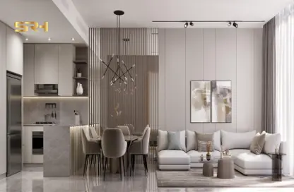 Living / Dining Room image for: Apartment - 2 Bedrooms - 2 Bathrooms for sale in Samana Barari Views - Majan - Dubai, Image 1