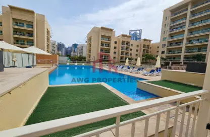 Apartment - 1 Bathroom for rent in Al Dhafra 3 - Al Dhafra - Greens - Dubai