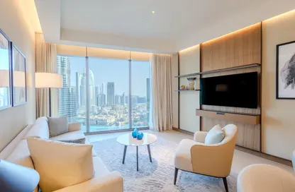 صورة لـ غرفة المعيشة شقة - 2 غرف نوم - 2 حمامات للايجار في ذو ادراس ريزيدنس دبي أوبرا - دبي وسط المدينة - دبي ، صورة رقم 1