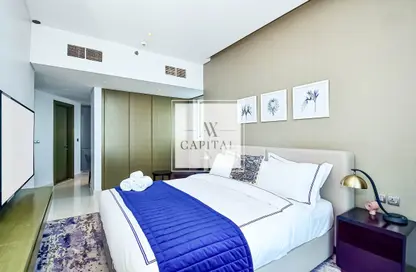 Apartment - Studio - 1 Bathroom for rent in Damac Maison Prive B - Damac Maison Prive - Business Bay - Dubai