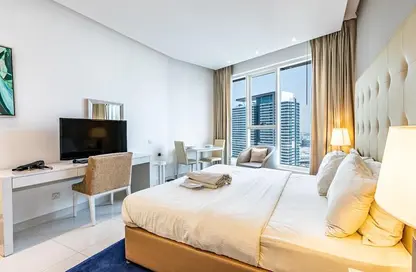 Apartment - Studio - 1 Bathroom for rent in DAMAC Maison The Vogue - Business Bay - Dubai