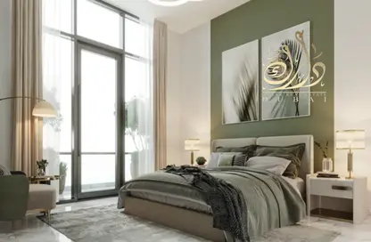 Room / Bedroom image for: Apartment - 1 Bedroom - 2 Bathrooms for sale in Aras Heights - Majan - Dubai, Image 1