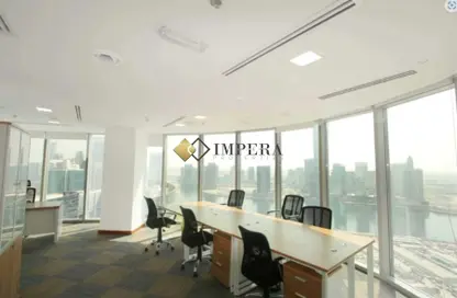 Office Space - Studio - 2 Bathrooms for rent in The Binary Tower - Business Bay - Dubai