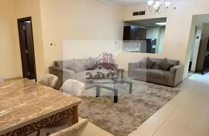 Living / Dining Room image for: Apartment - 2 Bedrooms - 2 Bathrooms for rent in Al Jurf 2 - Al Jurf - Ajman Downtown - Ajman, Image 1