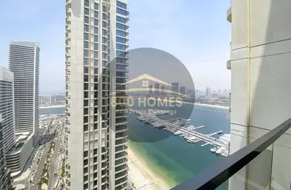 شقة - غرفة نوم - 2 حمامات للبيع في برج Marina Vista 1 - مارينا فيستا - إعمار بيتشفرونت - دبي هاربور - دبي