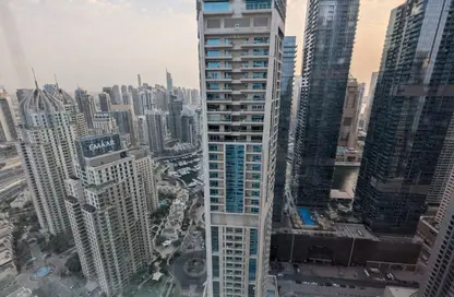 شقة - غرفة نوم - 2 حمامات للايجار في برج ماج 218 - دبي مارينا - دبي