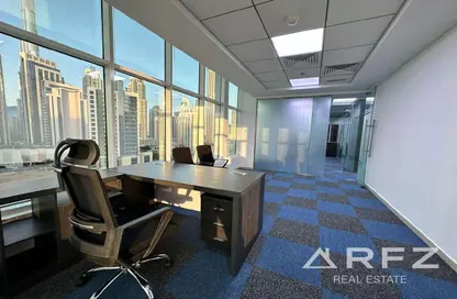Business Centre - Studio - 3 Bathrooms for rent in Clover Bay Tower - Business Bay - Dubai