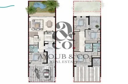 Townhouse - 4 Bedrooms - 3 Bathrooms for sale in Costa Brava 2 - Costa Brava at DAMAC Lagoons - Damac Lagoons - Dubai