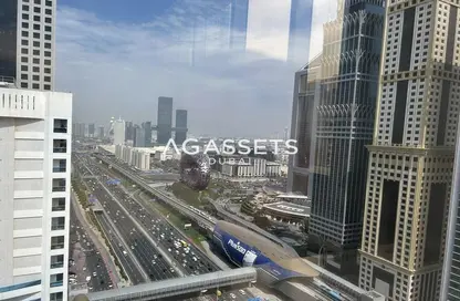 طابق كامل - استوديو - 1 حمام للايجار في برج الموسى 2 - أبراج الموسى - شارع الشيخ زايد - دبي