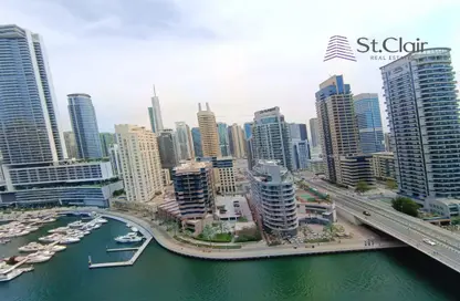Apartment - 3 Bedrooms - 5 Bathrooms for rent in Marina Wharf 1 - Marina Wharf - Dubai Marina - Dubai