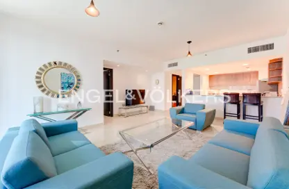 شقة - غرفة نوم - 2 حمامات للايجار في برج لاجونا - (JLT) مجمع A - أبراج بحيرة الجميرا - دبي