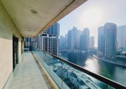 صورةشرفة لـ: شقة - 2 غرف نوم - 3 حمامات للكراء في برج الزمان والمكان - دبي مارينا - دبي, صورة 1