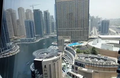 شقة - غرفة نوم - 2 حمامات للايجار في B برج سيلفرين - سيلفيرين - دبي مارينا - دبي