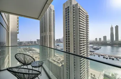 Balcony image for: Apartment - 1 Bedroom - 1 Bathroom for rent in Beach Vista - EMAAR Beachfront - Dubai Harbour - Dubai, Image 1