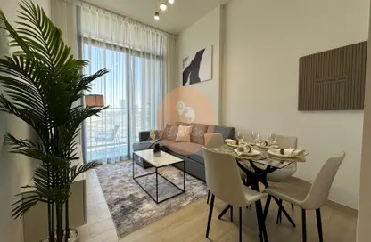 Living / Dining Room image for: Apartment - 1 Bedroom - 2 Bathrooms for rent in Binghatti LUNA - Jumeirah Village Circle - Dubai, Image 1