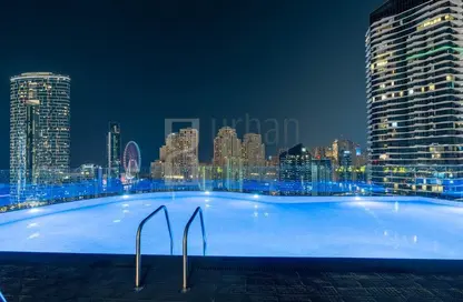 صورة لـ حوض سباحة شقة - 1 حمام للبيع في نجمة المارينا - دبي مارينا - دبي ، صورة رقم 1