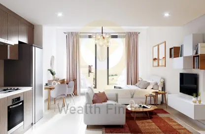 Living Room image for: Penthouse - 1 Bedroom - 1 Bathroom for sale in Views A - Yas Golf Collection - Yas Island - Abu Dhabi, Image 1