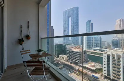Balcony image for: Apartment - 1 Bathroom for rent in Studio One - Dubai Marina - Dubai, Image 1