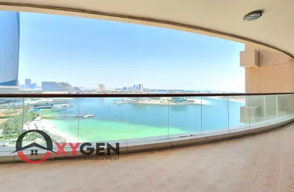 Apartment - 3 Bedrooms - 4 Bathrooms for rent in Khalidiya Tower B - Khalidiya Twin Towers - Al Khalidiya - Abu Dhabi