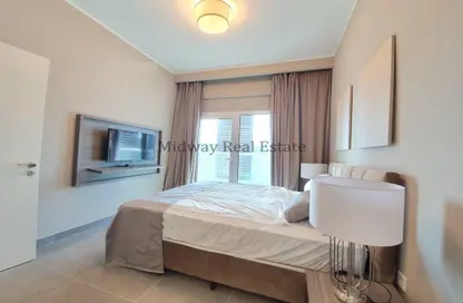 Room / Bedroom image for: Apartment - 1 Bedroom - 2 Bathrooms for rent in Leonardo Residences - Masdar City - Abu Dhabi, Image 1