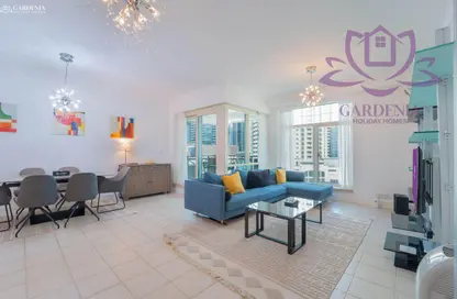 شقة - 2 غرف نوم - 2 حمامات للايجار في برج العنبر - أبراج إعمار ال6 - دبي مارينا - دبي