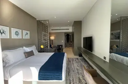 Apartment - Studio - 1 Bathroom for rent in Damac Maison Prive B - Damac Maison Prive - Business Bay - Dubai