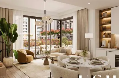 Living / Dining Room image for: Apartment - 2 Bedrooms - 3 Bathrooms for sale in Grove - Town Square - Dubai, Image 1