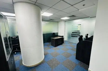 Office Space - Studio - 3 Bathrooms for rent in Clover Bay Tower - Business Bay - Dubai